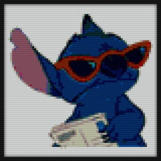 Stitch Bricks Art | Compatible with LEGO-style bricks | Pixel Brick Art