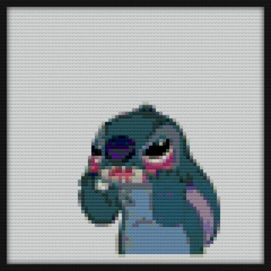 Stitch Mood Bricks Art | Compatible with LEGO-style bricks | Pixel Brick Art