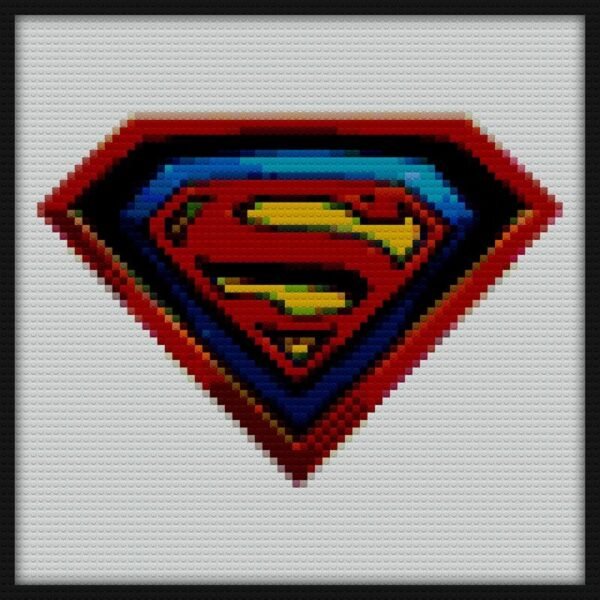 Superman New Design Fanart Bricks Art