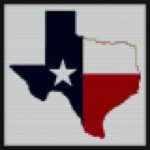 Texas mosaic wall art