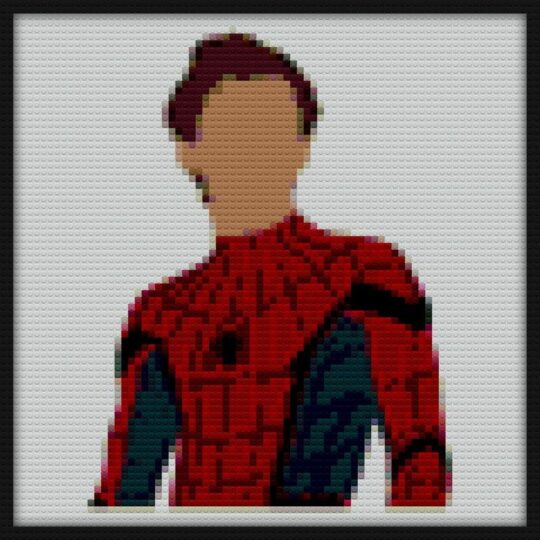 tom holland Bricks Art | Compatible with LEGO-style bricks | Pixel Brick Art