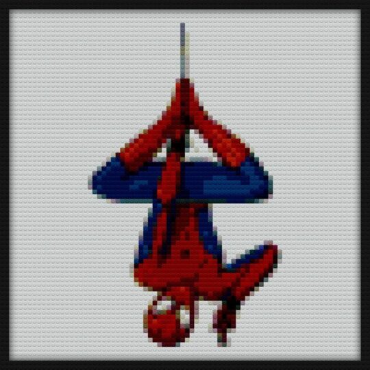 tom holland spidey depend Bricks Art | Compatible with LEGO-style bricks | Pixel Brick Art