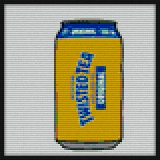 twisted tea cartoon Bricks Art | Compatible with LEGO-style bricks | Pixel Brick Art