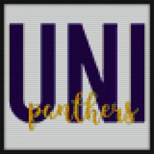 UNI Panthers Bricks Art | Compatible with LEGO-style bricks | Pixel Brick Art