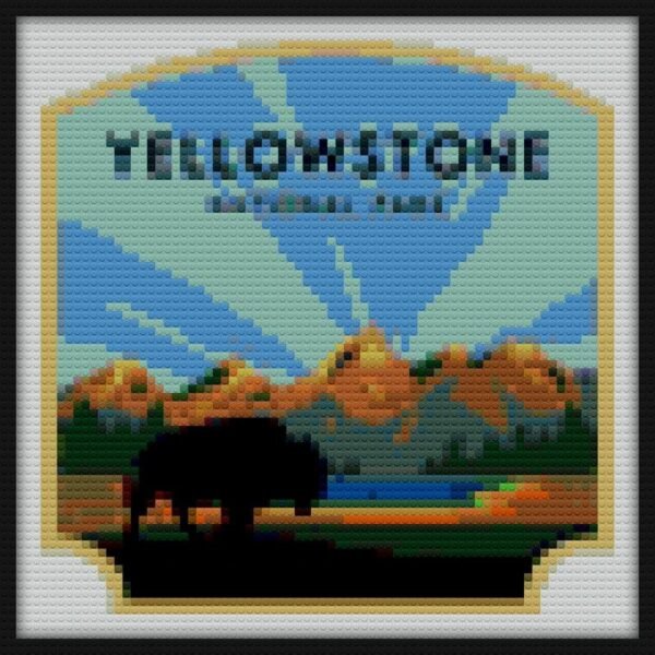 Yellowstone National Park Explorer Bricks Art