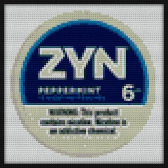 Zyn Peppermint 6mg Bricks Art | Compatible with LEGO-style bricks | Pixel Brick Art