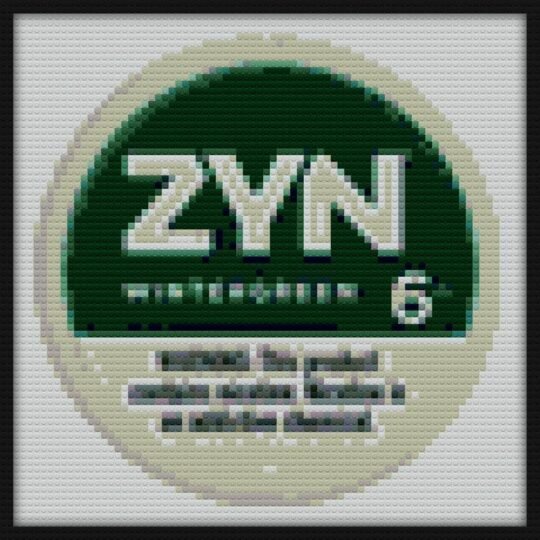 Zyn Wintergreen 6mg Bricks Art