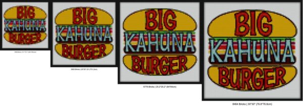 Big Kahuna Burger Tee Bricks diy art