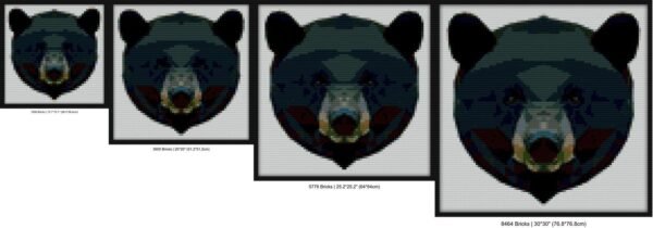 Black Bear Bricks diy mosaic