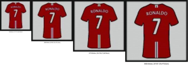 Cristiano Ronaldo 2007 08 Jersey Bricks diy bricks art