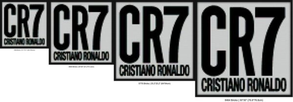 Cristiano Ronaldo Cr7 Sticker Bricks diy blocks