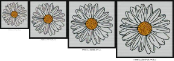 Daisy Bricks brick block art