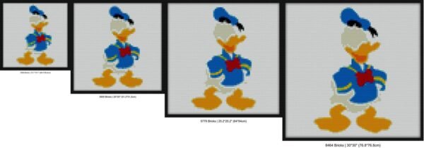 Donald Duck Bricks diy mosaic