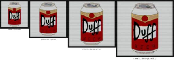 duff beer Bricks diy bricks art