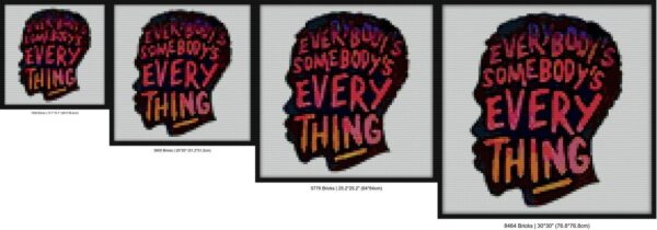 Everybody s Somebody s Everything Bricks mosaic art