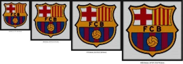 FC Barcelona Logo Bricks diy art