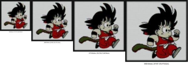 Goku Gohan Dragon Ball Funny Bricks mosaic art