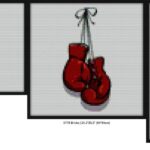 Hanging gloves Bricks brick block