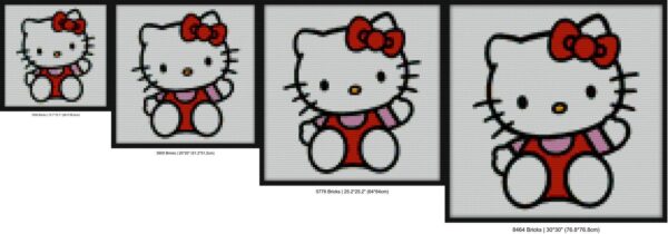 Hello Kitty Bricks mosaic art