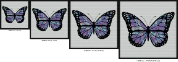 Holographic Butterfly Bricks diy bricks art