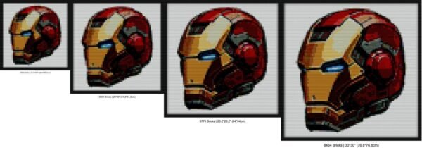 Iron Helmet Bricks diy mosaic