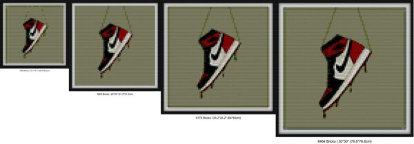 Jordan 1 Bricks diy art