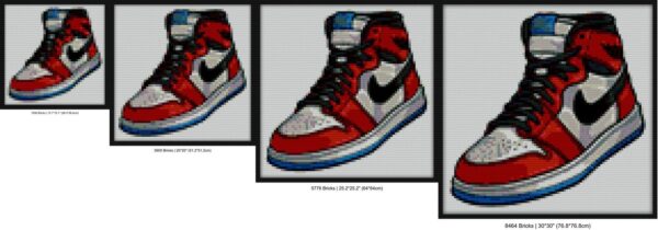 JORDAN 1 HIGH OG SPIDER ORIGIN Bricks diy art