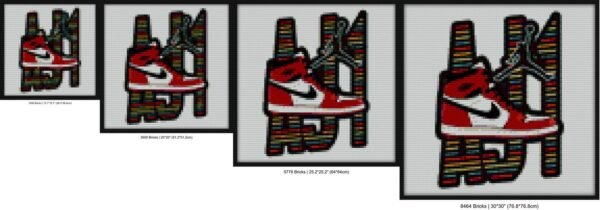Jordan 1 Sneaker Bricks diy blocks