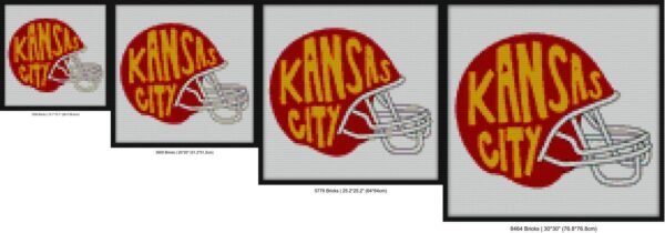 Kansas City Chiefs Sticker Bricks diy blocks