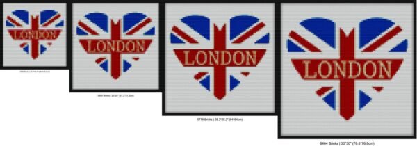London sticker Bricks diy bricks art