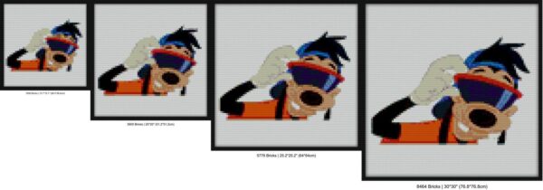 Max Goof from A Goofy Movie Bricks diy bricks art