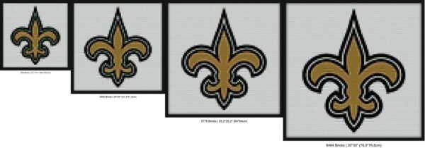 Saints Football Logo Bricks diy blocks