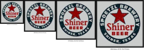 Shiner Beer Bricks brick block