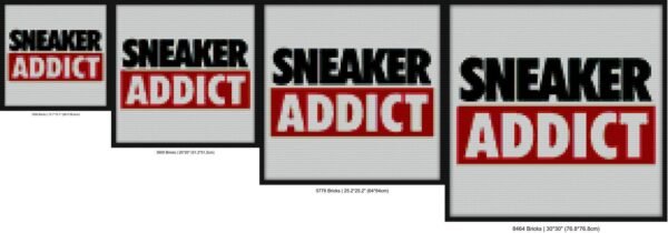 Sneaker Addict Box Bred Bricks brick block art