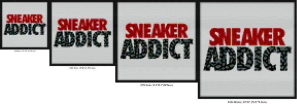 Sneaker Addict Cement Bricks diy art