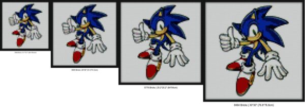 Sonic the Hedgehog Bricks brick block art