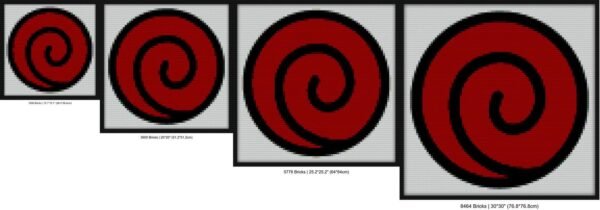 Spiral Clan Crest Bricks mosaic art