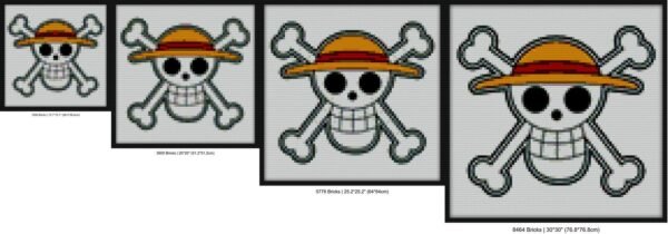 StrawHat Flag and Mask and more to decorate your room buy and join the Straw Hat crew Bricks diy wall art