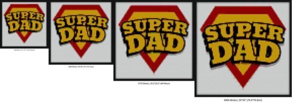 SUPER DAD IS DAD GIFTS FOR FATHER S DAY Bricks diy wall art