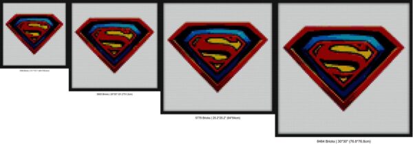 Superman New Design Fanart Bricks diy wall art