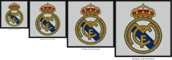 The Madrid CF Logo Bricks diy blocks