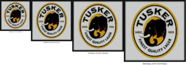 Tusker Beer Bricks brick block art