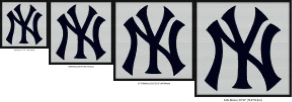 yankees ny city Bricks mosaic blocks