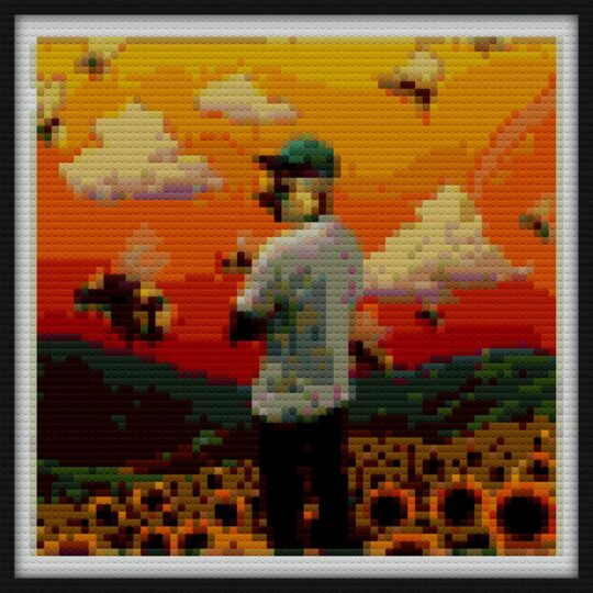 Cover Tyler Flower Boy Bricks Art | Compatible with LEGO-style bricks | Pixel Brick Art