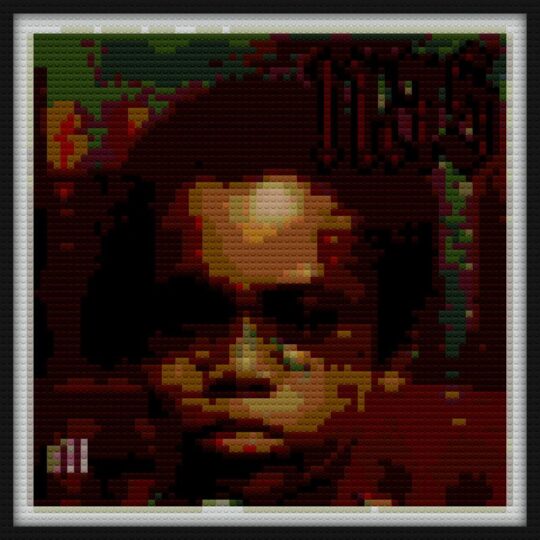 Nas Illmatic Album cover Bricks Art | Compatible with LEGO-style bricks | Pixel Brick Art