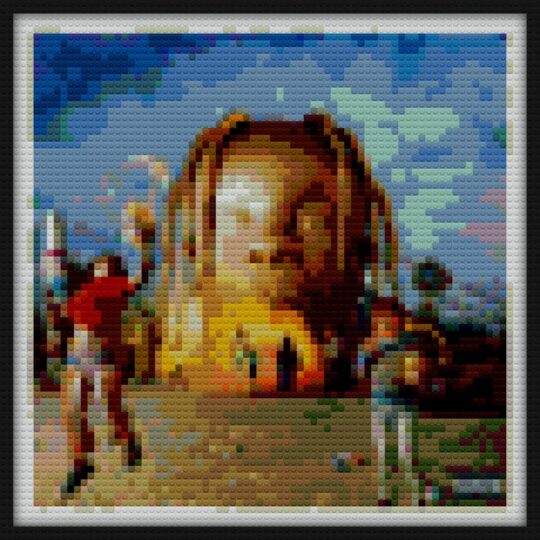 Travis scott album cover Bricks Art | Compatible with LEGO-style bricks | Pixel Brick Art