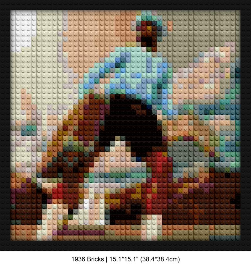 Tyler the Creator Merchandise building brick art | Compatible with LEGO-style bricks | Pixel Brick Art