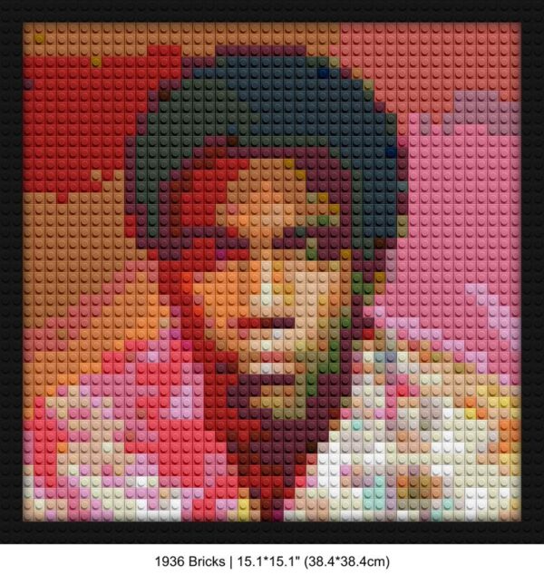 Childish Gambino LEGO-style bricks art | Compatible with LEGO-style bricks | Pixel Brick Art