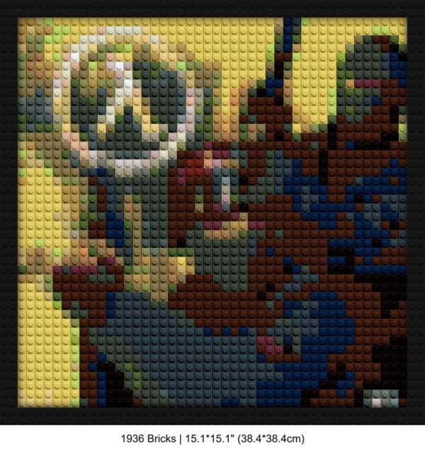 Counter Strike art block mosaic design | Compatible with LEGO-style bricks | Pixel Brick Art