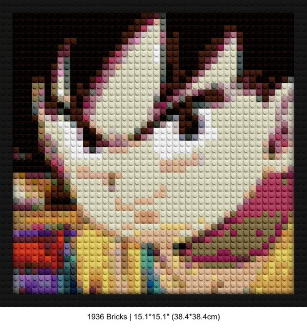 Dragon Ball brick block wall decor | Compatible with LEGO-style bricks | Pixel Brick Art